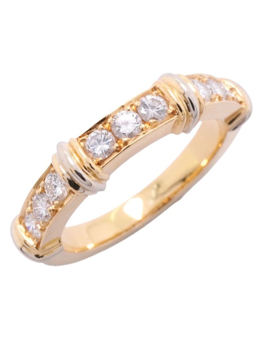 Cartier Ring Contessa 18k Yellow Gold 18k White Diamond